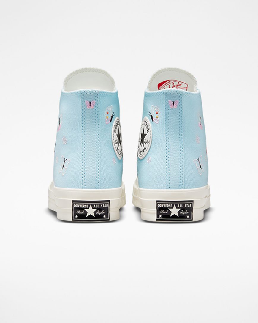 Dámské Boty Vysoké Converse Chuck 70 Butterfly Wings Blankyt Černé | CZ SBWX37